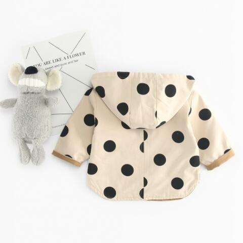 ベビー服 アウター コート ジャケット 子供服 リバーシブル ドット柄 トップス 男の子 女の子 70 80 90 100 110 | キッズ | 01
