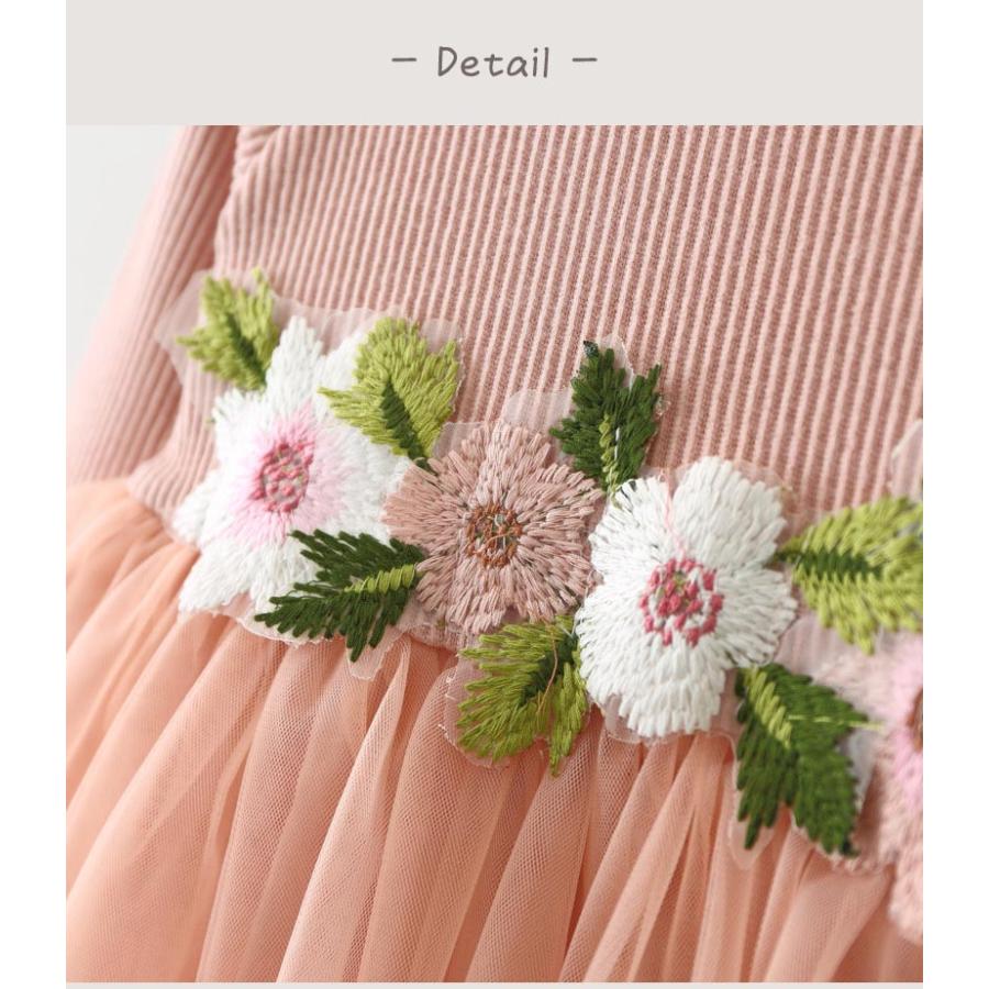 ベビー服 ワンピース ドレス 女の子 70 80 90 100 赤ちゃん チュール 結婚式 姉妹 お揃い 新生児 女のコ 服 1歳 2歳 3歳 誕生日 | キッズ | 13