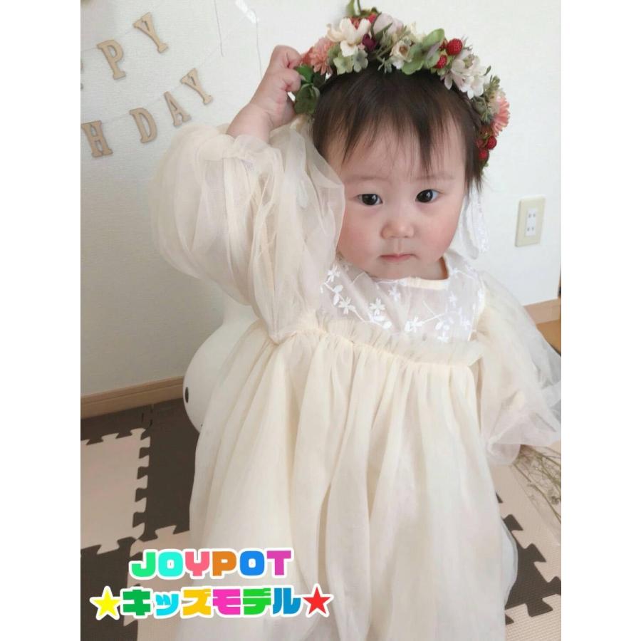 ベビー服 ドレス 女の子 70 80 90 100 110 ワンピース 長袖 子供服 フリル 春 秋 チュール 女のコ服 おしゃれ | キッズ | 11