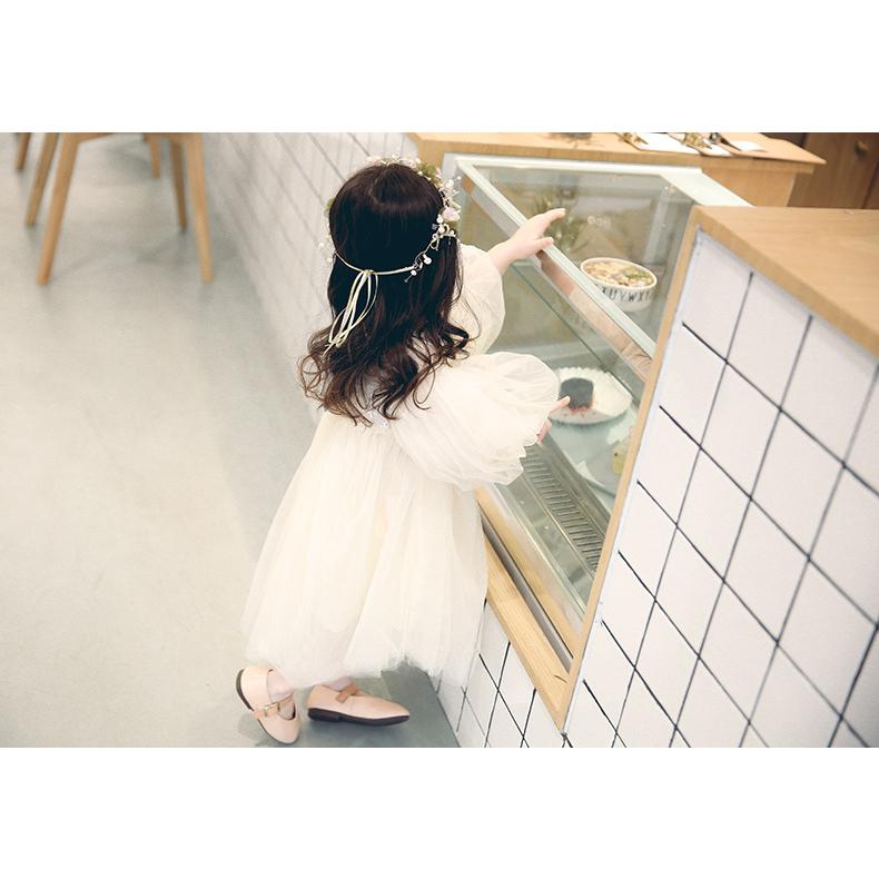 ベビー服 ドレス 女の子 70 80 90 100 110 ワンピース 長袖 子供服 フリル 春 秋 チュール 女のコ服 おしゃれ | キッズ | 04