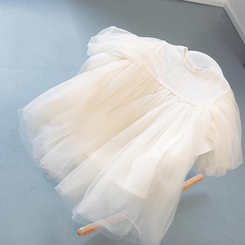 ベビー服 ドレス 女の子 70 80 90 100 110 ワンピース 長袖 子供服 フリル 春 秋 チュール 女のコ服 おしゃれ | キッズ | 09