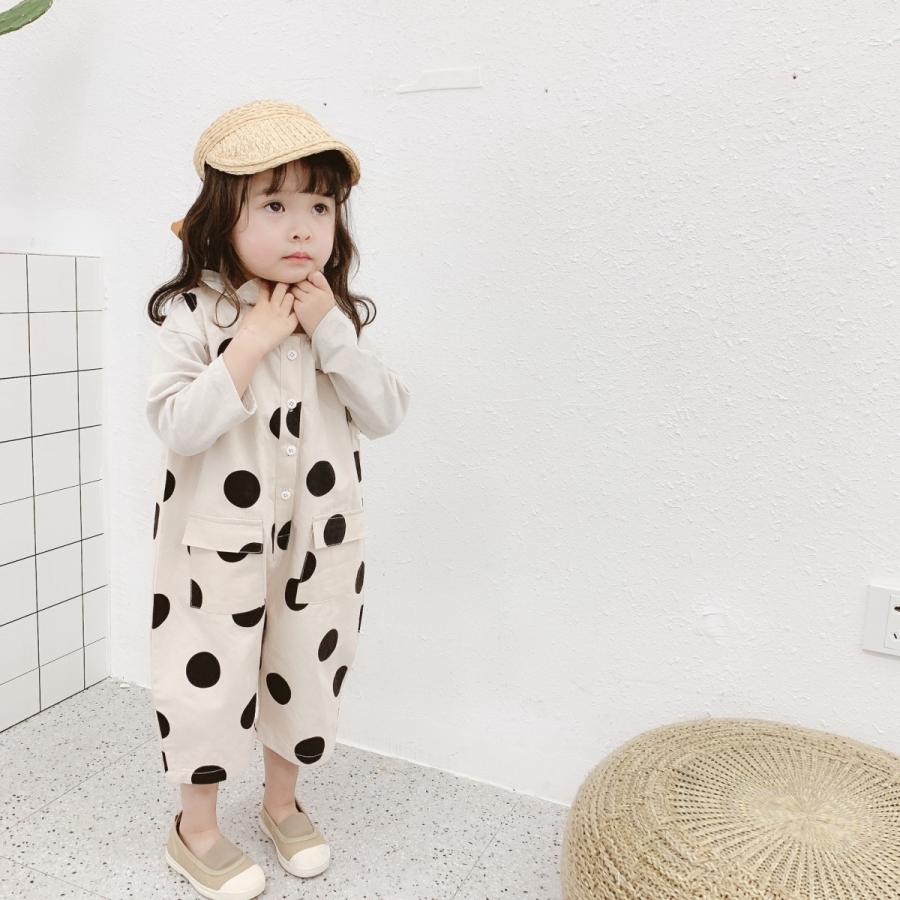 キッズ ベビー服 オーバーオール ドット柄 水玉 ズボン 子供服 サロペット 男の子 女の子 80 90 100 110 120 | キッズ | 04