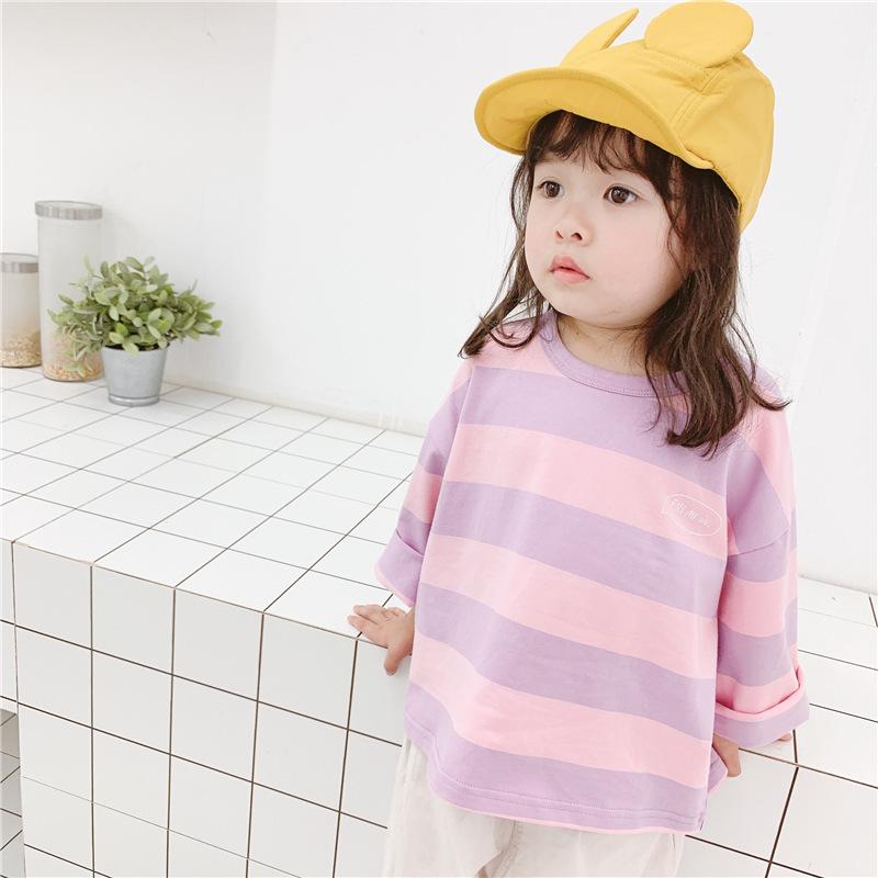 キッズ ベビー服 女の子トップス 子供服 Tシャツ ブラウス ボーダー柄 長袖  春 秋 80 90 100 110 120｜joypot｜10