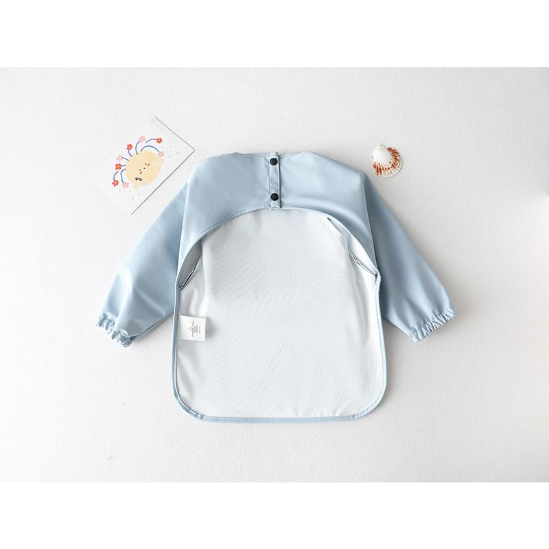 食事エプロン 高品質 長袖 ポケット付き 柔らかい 食べこぼし防止 防水 選択可能 1歳 2歳 3歳 | キッズ | 27