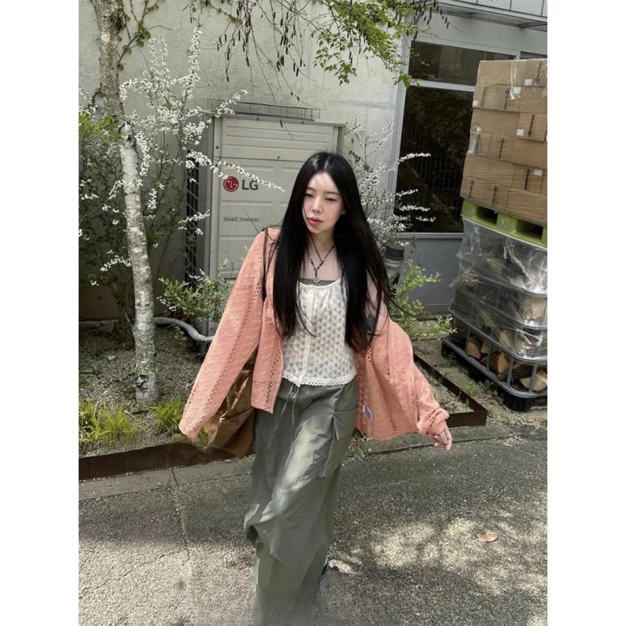 【アンディバグス】かぎ編み メッシュパーカー&amp; クロシェクロップトップ S/M ANDI BAGUS】アンディバグス 水着ビーチ かぎ編み メッシュパーカー
