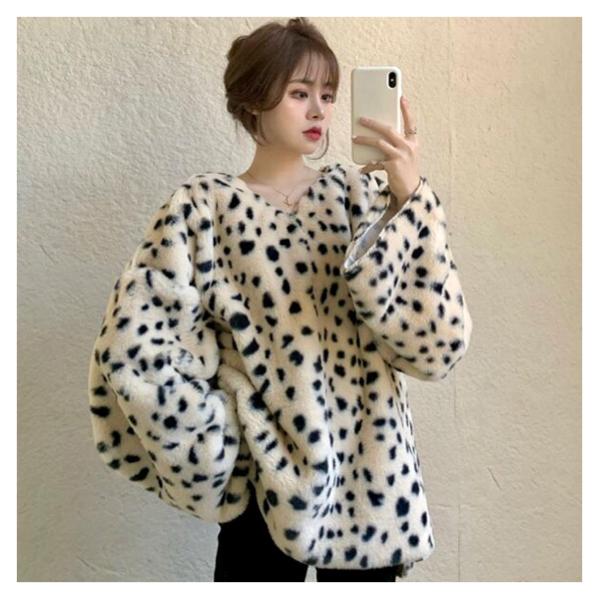 トレーナー ボア ダルメシアン Vネック 韓国 レディース ストリート オルチャン ファー 原宿系 K Pop トップス 長袖 4t 1316 4t 1316 Joyboxストリートショップ 通販 Yahoo ショッピング