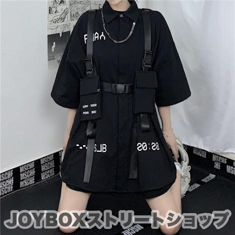 ハーネスベルト シャツ 韓国 ストリート K Pop Hiphop ダンス 衣装 オルチャン 地雷系 原宿 V系 半袖 トップス 4t 259 メール便ok 4t 259 Joyboxストリートショップ 通販 Yahoo ショッピング