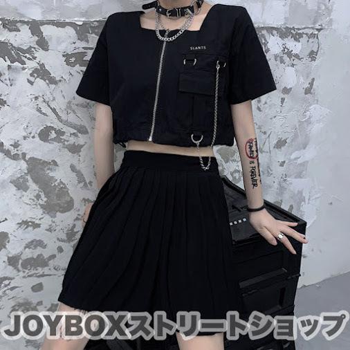 ショート丈 シャツ 韓国 チェーン バルーン ストリート K Pop ダンス 衣装 Hiphop オルチャン 黒 白 半袖 原宿系 トップス 4t 663 メール便ok 4t 663 Joyboxストリートショップ 通販 Yahoo ショッピング