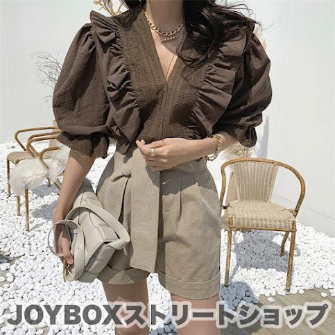 パンチング レース ブラウス 韓国 オルチャン 刺繍 ストリート フリル Vネック パフスリーブ K Pop 原宿系 可愛い シャツ トップス 4t 762 メール便ok 4t 762 Joyboxストリートショップ 通販 Yahoo ショッピング