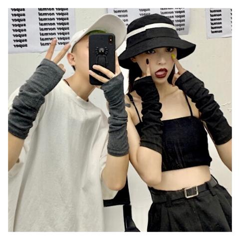 アーム ウォーマー 韓国 ストリート K Pop Hiphop 地雷系 オルチャン 原宿 V系 カバー グローブ ダンス 衣装 小物 5acc 211 激安卸販売新品