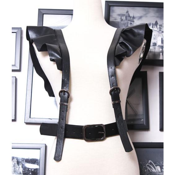 ハーネス ベルト コルセット 韓国ファッション 海外 ストリート フリル 衣装 K Pop 原宿系 Hiphop V系 オルチャン 個性 小物 5acc 85 メール便ok 5acc 85 Joyboxストリートショップ 通販 Yahoo ショッピング