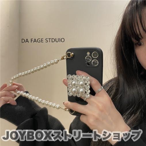 Iphone ケース 韓国 パール チェーン ストラップ ビーズ リング ビジュー オルチャン ストリート Plus X Xr 8 7 11 Pro Max 12 Mini 5acc 99 メール便ok 5acc 99 Joyboxストリートショップ 通販 Yahoo ショッピング