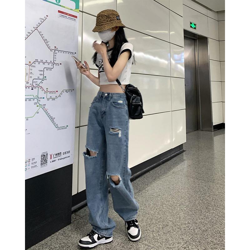 デニム パンツ クラッシュ ダメージ ジーンズ 韓国 レディース デニム パンツ クラッシュ ダメージ ジーンズ 韓国 レディース