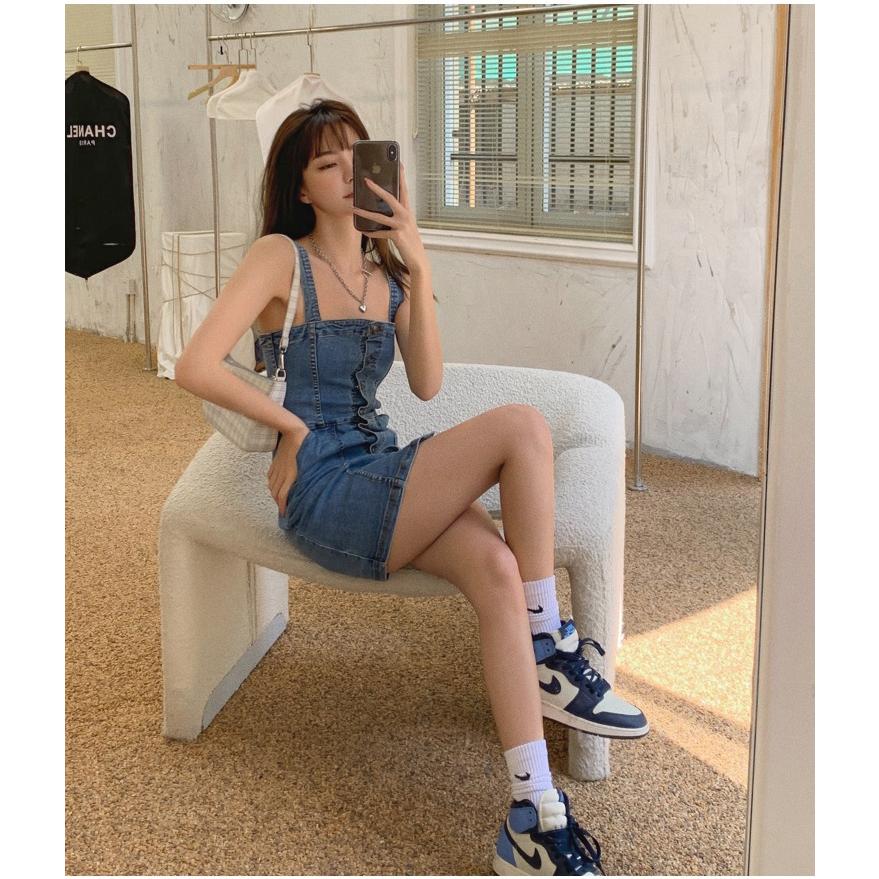 デニム キャミ ワンピース 韓国 サロペット コルセット ボタン タイト 華奢 ストリート K Pop ミニ ショート丈 オルチャン オーバーオール ノースリーブ 5j 260 5j 260 Joyboxストリートショップ 通販 Yahoo ショッピング