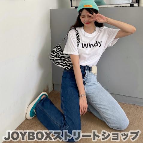 バイカラー デニム パンツ ジーンズ 韓国 ストリート Hiphop オルチャン 原宿系 Y2k ダンス 衣装 K Pop レディース 5j 281 5j 281 Joyboxストリートショップ 通販 Yahoo ショッピング