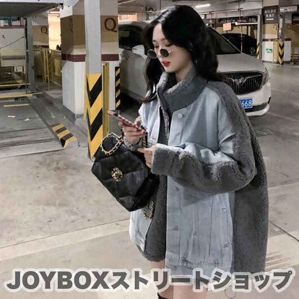 重ね着風 ボア 切替 デニム ジャケット バイカラー 韓国 ストリート オルチャン Y2k K Pop ダンス 衣装 Gジャン ジージャン レディース 5j 386 5j 386 Joyboxストリートショップ 通販 Yahoo ショッピング
