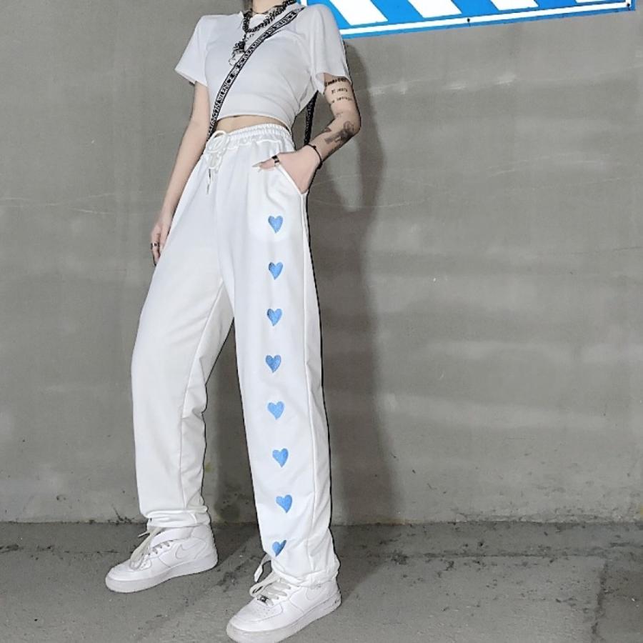 ハート パンツ 韓国 ストリート ダンス 衣装 K Pop Hiphop オルチャン 原宿系 薄手 ジャージ スウェット レッスン着 可愛い ボトムス 5pa 85 5pa 85 Joyboxストリートショップ 通販 Yahoo ショッピング