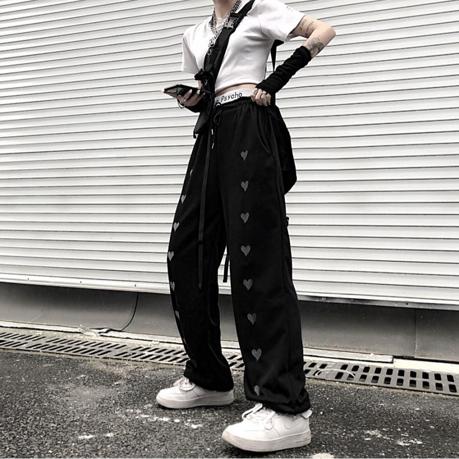 ハート パンツ 韓国 ストリート ダンス 衣装 K Pop Hiphop オルチャン 原宿系 薄手 ジャージ スウェット レッスン着 可愛い ボトムス 5pa 85 5pa 85 Joyboxストリートショップ 通販 Yahoo ショッピング