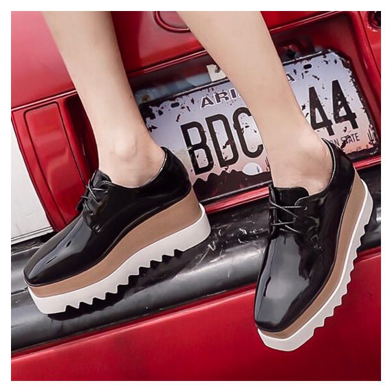 オックスフォード シューズ 厚底 メタリック 韓国 ストリート エナメル 派手 オルチャン 靴 ローファー 原宿系 K Pop 5sho 166 5sho 166 Joyboxストリートショップ 通販 Yahoo ショッピング