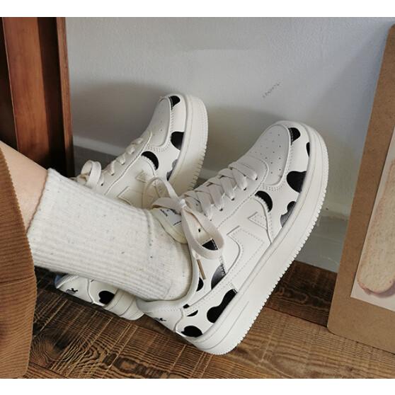 スニーカー 韓国 ストリート オルチャン ダルメシアン ホルスタイン 派手 原宿系 アメカジ K Pop ファッション 靴 シューズ 5sho 57 5sho 57 Joyboxストリートショップ 通販 Yahoo ショッピング