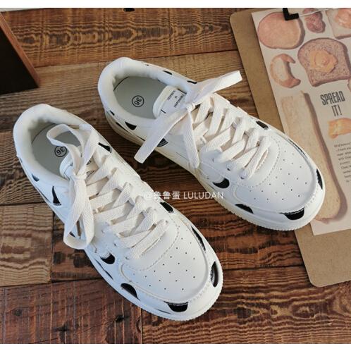 スニーカー 韓国 ストリート オルチャン ダルメシアン ホルスタイン 派手 原宿系 アメカジ K Pop ファッション 靴 シューズ 5sho 57 5sho 57 Joyboxストリートショップ 通販 Yahoo ショッピング