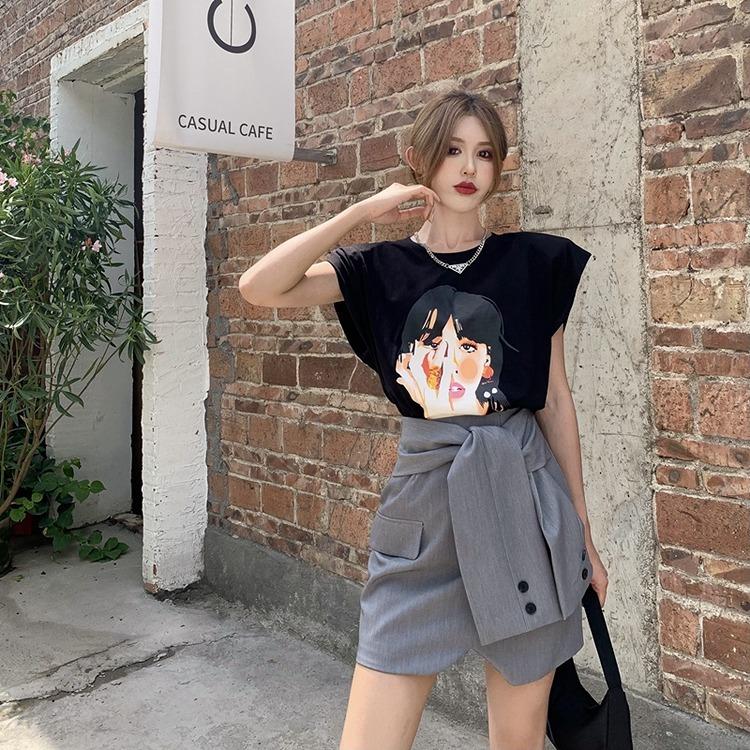 シャツ巻き風 ミニ スカート 韓国 ストリート オルチャン 原宿系 K Pop ショート丈 衣装 渋谷系 レディース 5sk 71 メール便ok 5sk 71 Joyboxストリートショップ 通販 Yahoo ショッピング