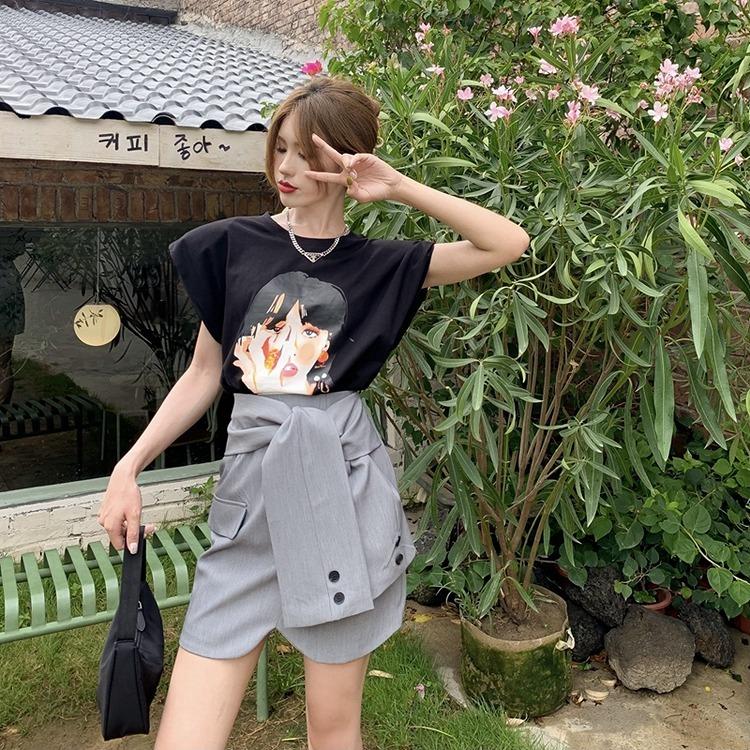 シャツ巻き風 ミニ スカート 韓国 ストリート オルチャン 腰巻き 台形 K Pop 原宿系 ショート丈 レディース 5sk 71 メール便ok 5sk 71 Joyboxストリートショップ 通販 Yahoo ショッピング