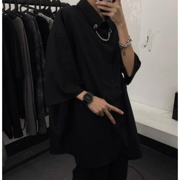 チェーン 半袖 シャツ 韓国 ストリート Hiphop 原宿系 V系 K Pop ダンス 衣装 メンズライク 無地 レディース 5t 468 メール便ok 5t 468 Joyboxストリートショップ 通販 Yahoo ショッピング