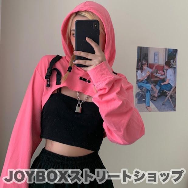 ショート丈 パーカー 韓国 ストリート 原宿系 Hiphop Y2k オルチャン K Pop 可愛い 長袖 トップス ダンス 衣装 レディース 5t 876 5t 876 Joyboxストリートショップ 通販 Yahoo ショッピング