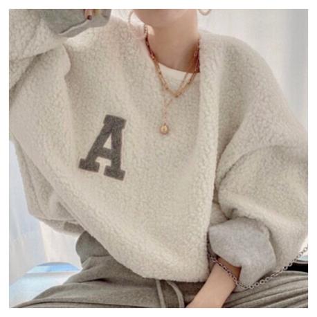 ボア フリース ワッペン トレーナー 韓国 ストリート オルチャン 原宿系 Y2k Hiphop ダンス 衣装 K Pop トップス 長袖 レディース 5t 903 5t 903 Joyboxストリートショップ 通販 Yahoo ショッピング