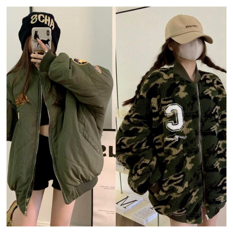 ボア 迷彩柄 ジャケット ブルゾン 韓国 ストリート ダンス 衣装 HIPHOP カモフラ ワッペン ロゴ 2way リバーシブル 原宿系 K-POP レディース 6AU-85 :6AU-85:JOYBOXストリートショップ - 通販 - Yahoo!ショッピング