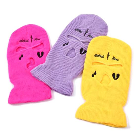 覆面 ニット帽 ダンス 衣装 韓国 バラクラバ スキーマスク 刺繍 レディース ストリート Y2K KPOP HIPHOP 原宿系 ヒップホップ ファッション 7ACC1 7ACC1