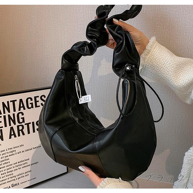 くしゅくしゅ ショルダー バッグ 韓国 ストリート系 ギャザー ドロスト