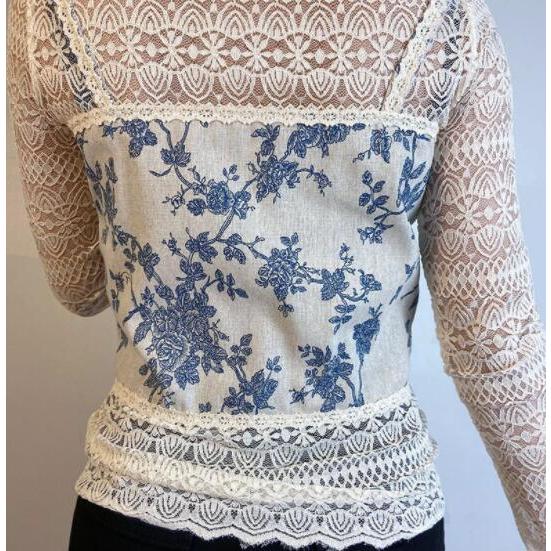 編み上げ 花柄 ビスチェ キャミソール 韓国 バレエコア ダンス 衣装