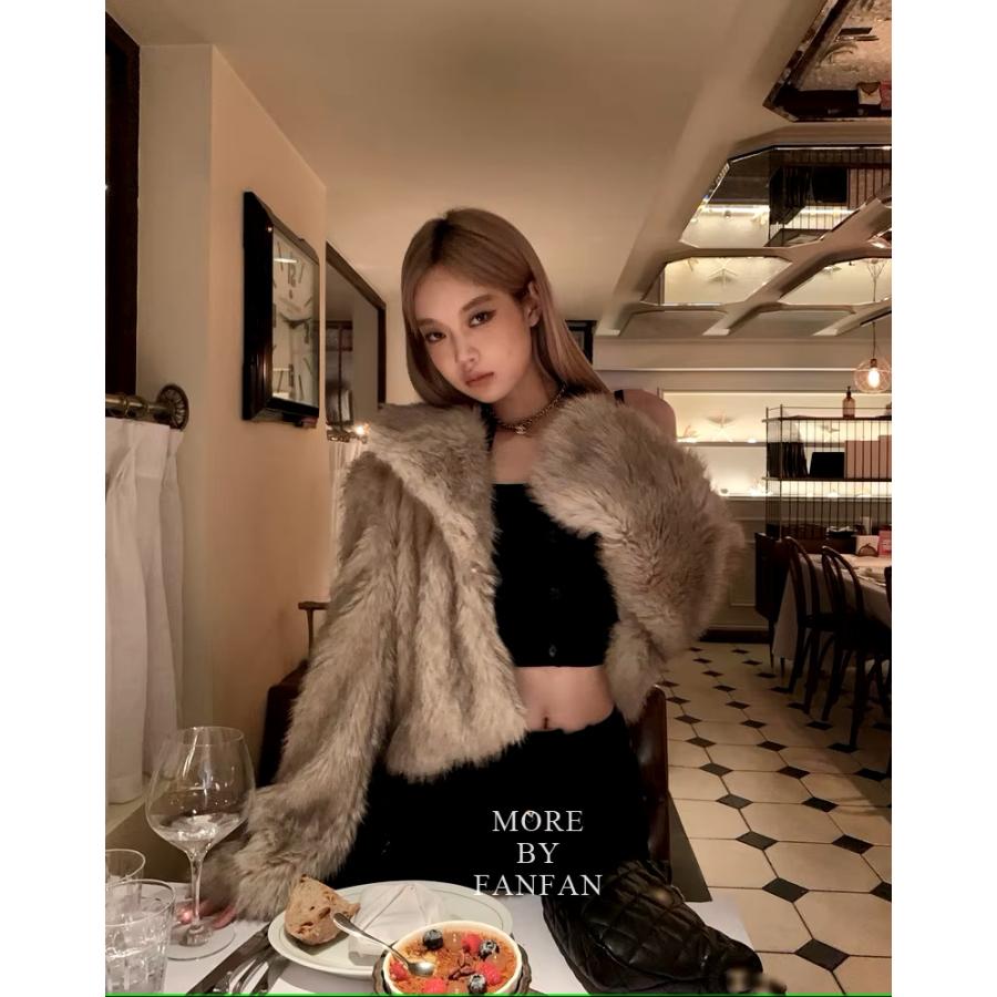 ファー コート ジャケット 韓国 レディース ストリート系 ギャル