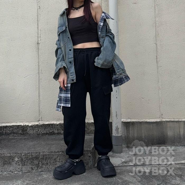 リメイク風 デニム ジャケット チェックシャツ 重ね着風 韓国