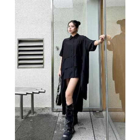 アドーア　フィッシュテールロング黒Aラインワンピース アドーア フィッシュテールロング黒Aラインワンピース - メルカリ