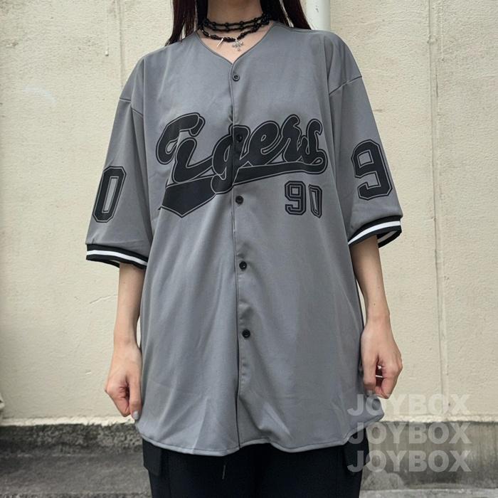 ベースボール ゲーム シャツ 半袖 ロゴ ナンバー Tシャツ 韓国