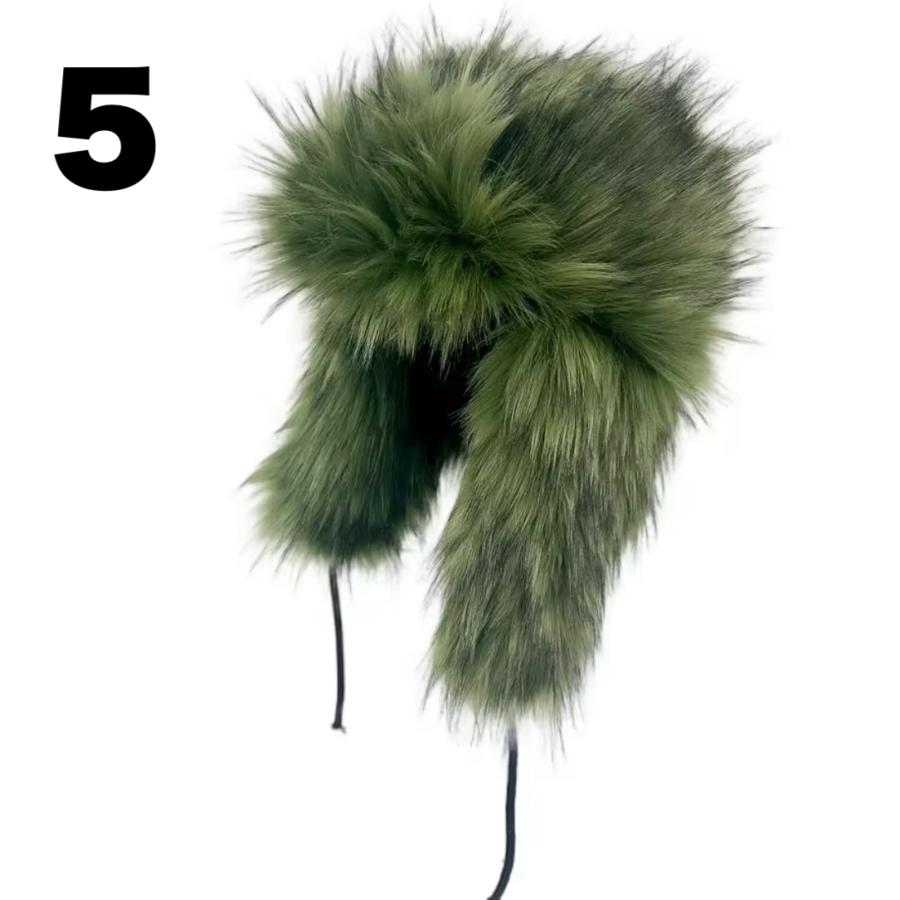 ファー フライト ハット ロシア帽 韓国 ストリート系 ダンス 衣装 Y2K