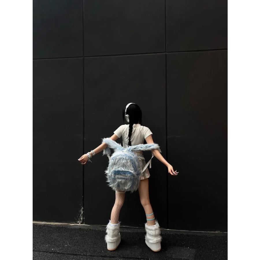 ファー リュック バックパック バッグ 韓国 ストリート系 Y2K