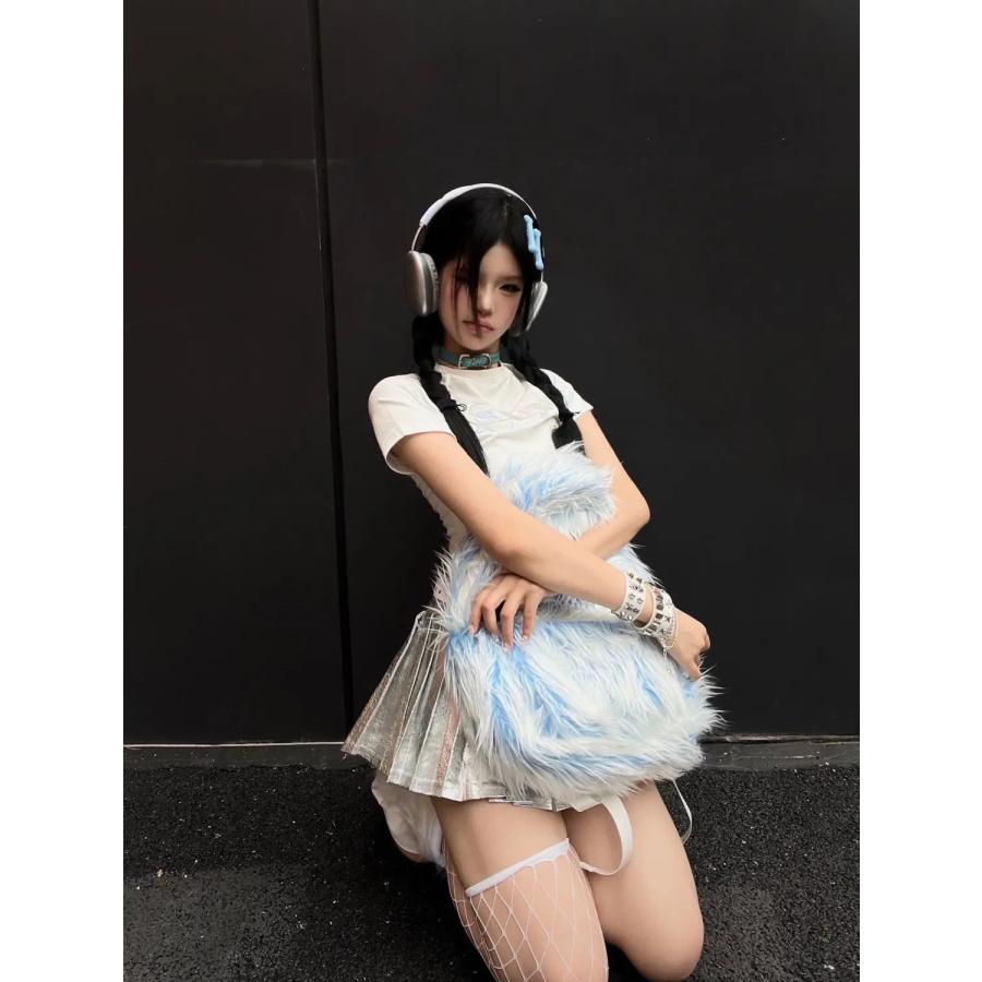 ファー リュック バックパック バッグ 韓国 ストリート系 Y2K