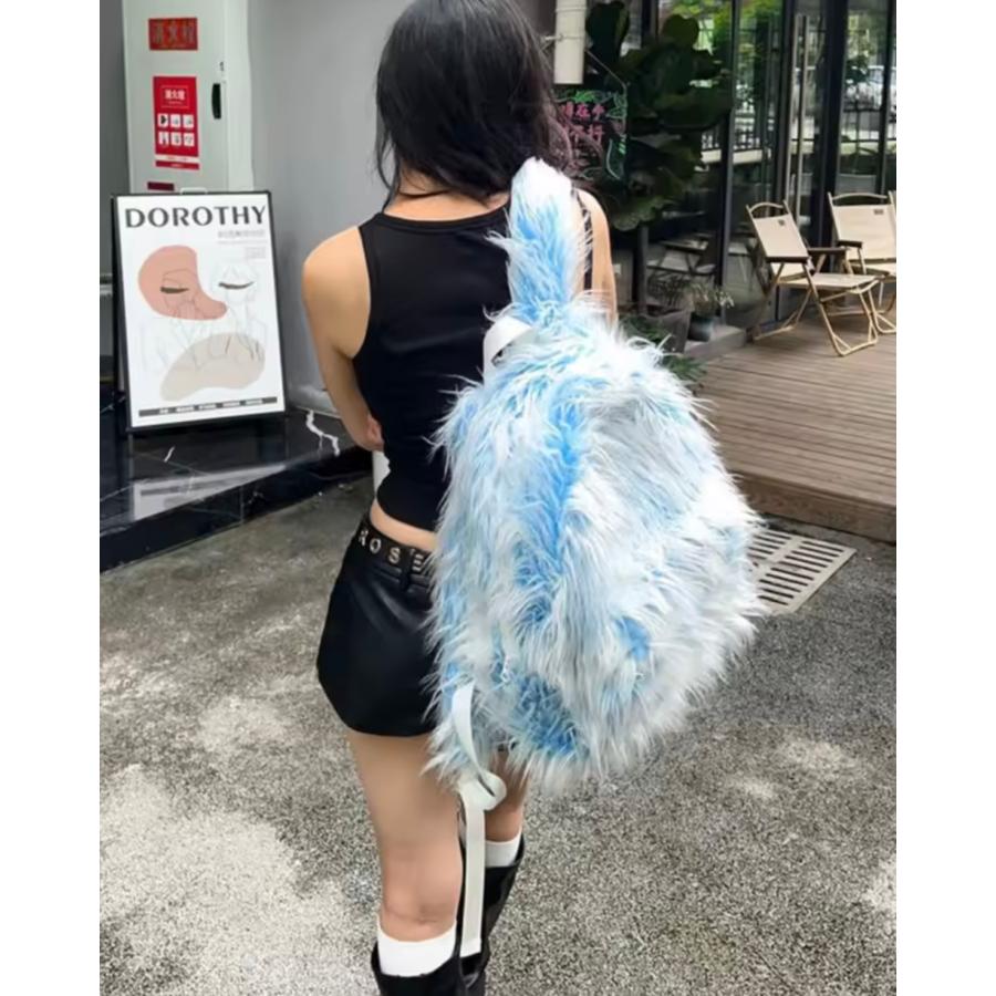 ファー リュック バックパック バッグ 韓国 ストリート系 Y2K