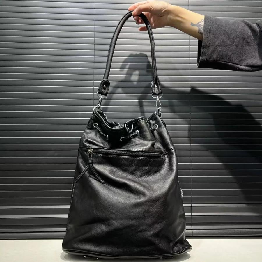 レザー リュック バッグ ショルダーバッグ 韓国 ストリート モード系