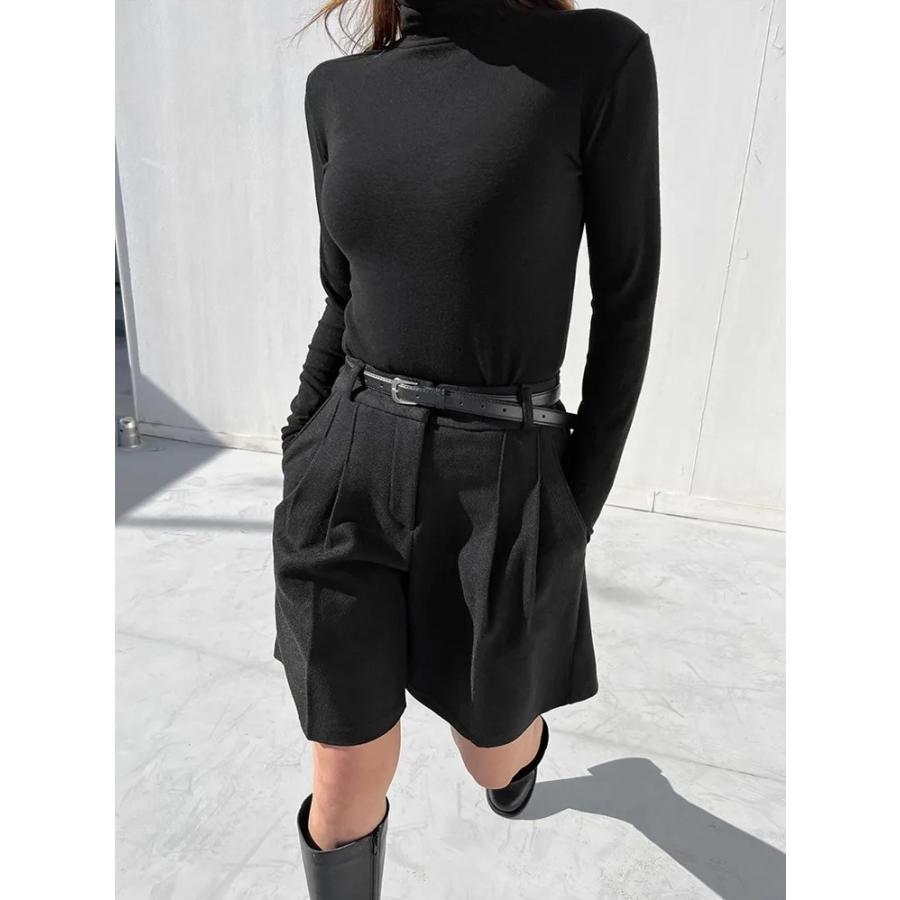 2019秋冬 ウールギャバジン ウエスト紐ショートパンツ PD-P050 2019秋冬 ウールギャバジン ウエスト紐ショートパンツ PD-P050 2019