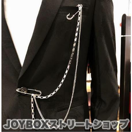 チェーン ブローチ 韓国 安全ピン ストリート クリップ ダンス 衣装 K Pop Hiphop オルチャン 原宿系 アクセサリー Acc 493 メール便ok Acc 493 Joyboxストリートショップ 通販 Yahoo ショッピング