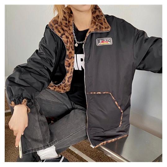ボア ブルゾン ジャケット レオパード ヒョウ柄 韓国 ストリート リバーシブル オルチャン HIPHOP 原宿系 衣装 レディース AU-1232 :AU-1232:JOYBOXストリートショップ - 通販 - Yahoo!ショッピング