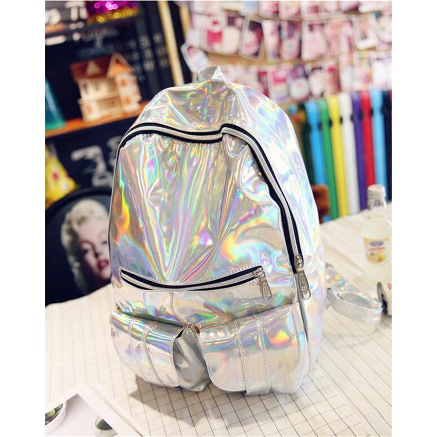 メタリック リュック 韓国 オルチャン ストリート 原宿系 K Pop 派手 オーロラ ホログラム 個性 サブカル バッグ バックパック Ba 6 Ba 6 Joyboxストリートショップ 通販 Yahoo ショッピング