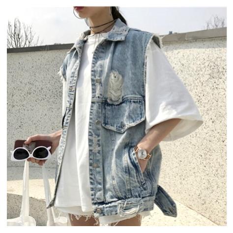 デニム ベスト ダメージ ジャケット 韓国 ダンス 衣装 ストリート レディース K Pop Hiphop オルチャン ジーンズ ジレ 原宿系 トップス アウター J 11 J 11 Joyboxストリートショップ 通販 Yahoo ショッピング