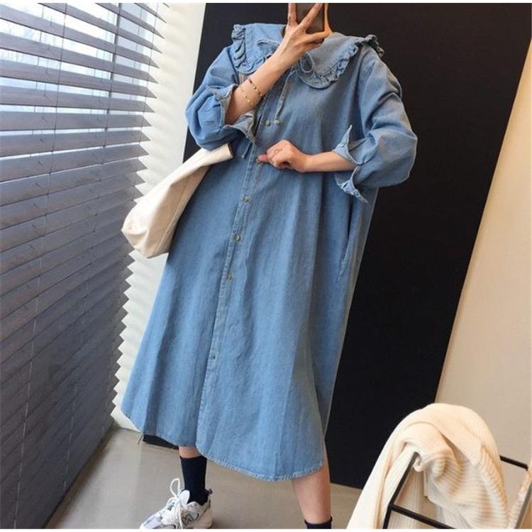フリル セーラー デニム ロング ワンピース 長袖 アウター カーディガン 韓国 オルチャン ストリート 可愛い 羽織 リボン K Pop 原宿系 ジーンズ J 1773 J 1773 Joyboxストリートショップ 通販 Yahoo ショッピング