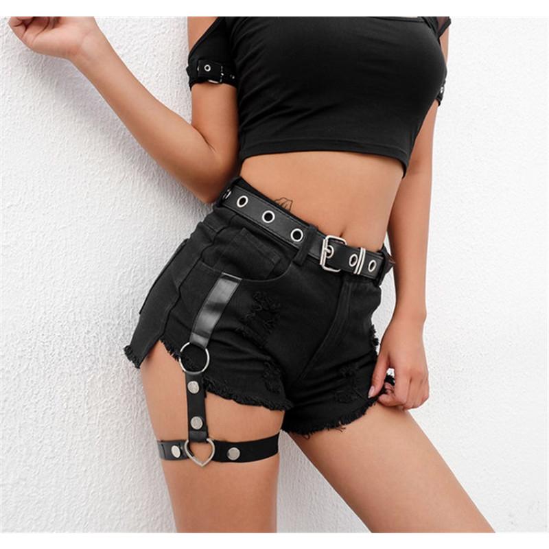 デニム ショートパンツ 韓国 ストリート K Pop Hiphop オルチャン ダンス 衣装 V系 ガーターベルト リング ダメージ 原宿系 ボトムス J 816 メール便ok J 816 Joyboxストリートショップ 通販 Yahoo ショッピング